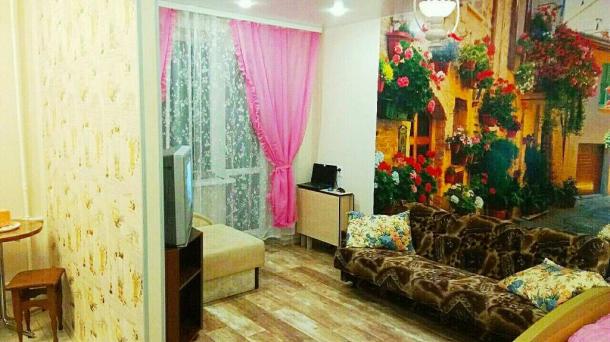 For a day, hours, business trips, sessions 1 bedroom apartment in the center of Brest